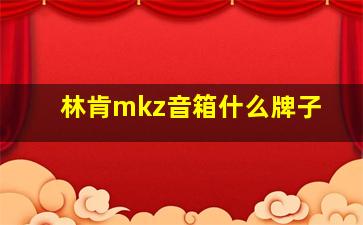 林肯mkz音箱什么牌子