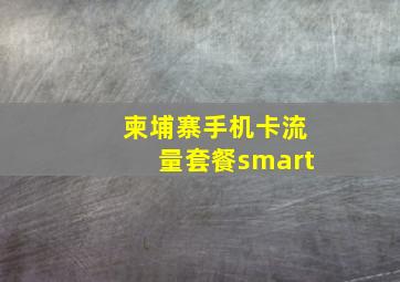 柬埔寨手机卡流量套餐smart