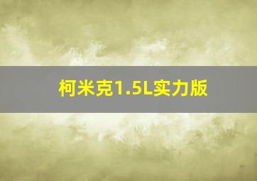 柯米克1.5L实力版