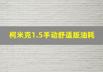 柯米克1.5手动舒适版油耗