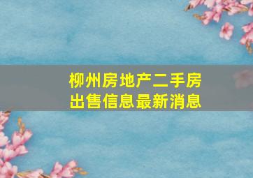 柳州房地产二手房出售信息最新消息