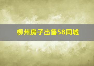 柳州房子出售58同城