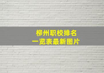 柳州职校排名一览表最新图片