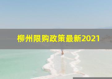 柳州限购政策最新2021