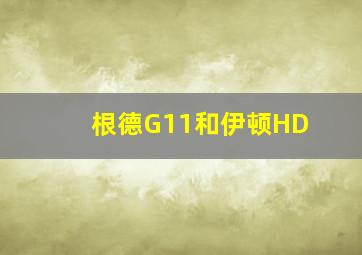 根德G11和伊顿HD