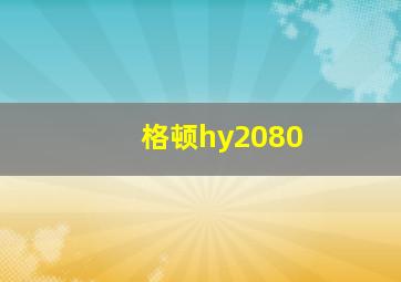 格顿hy2080