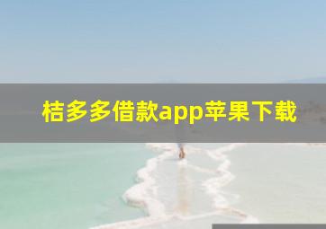 桔多多借款app苹果下载