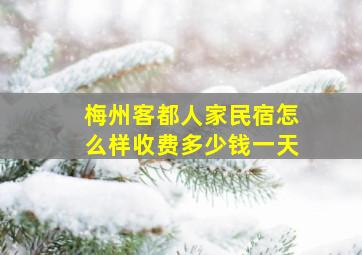 梅州客都人家民宿怎么样收费多少钱一天