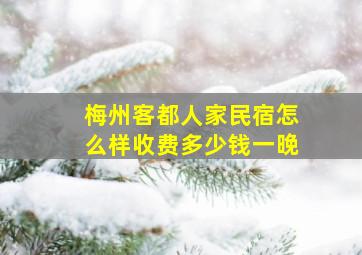 梅州客都人家民宿怎么样收费多少钱一晚