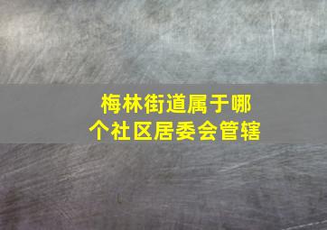 梅林街道属于哪个社区居委会管辖