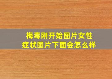 梅毒刚开始图片女性症状图片下面会怎么样