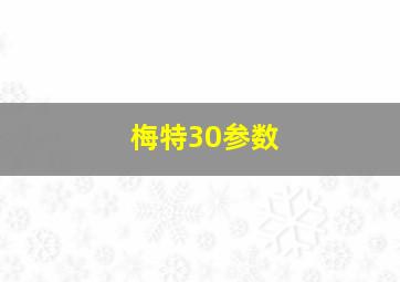 梅特30参数