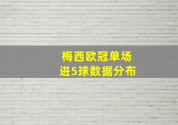 梅西欧冠单场进5球数据分布