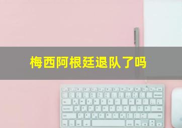 梅西阿根廷退队了吗