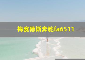 梅赛德斯奔驰fa6511