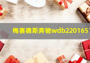 梅赛德斯奔驰wdb2201651a