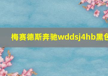 梅赛德斯奔驰wddsj4hb黑色