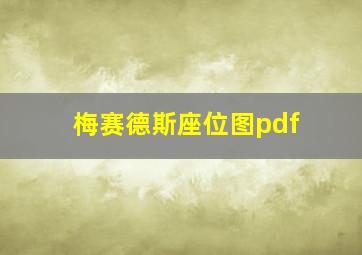 梅赛德斯座位图pdf