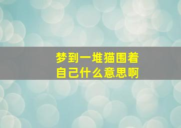 梦到一堆猫围着自己什么意思啊