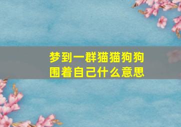 梦到一群猫猫狗狗围着自己什么意思