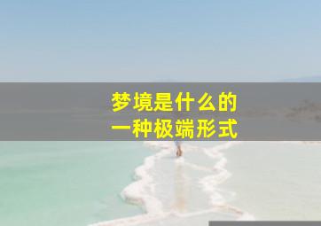 梦境是什么的一种极端形式