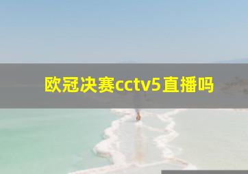 欧冠决赛cctv5直播吗