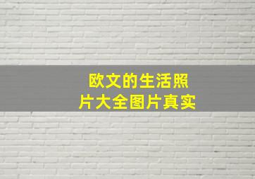 欧文的生活照片大全图片真实