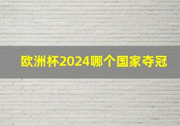 欧洲杯2024哪个国家夺冠