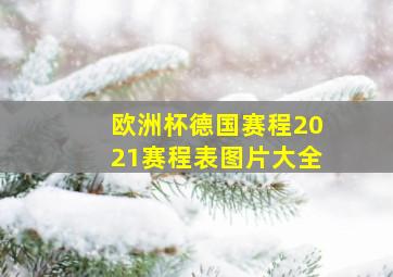 欧洲杯德国赛程2021赛程表图片大全