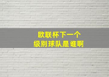 欧联杯下一个级别球队是谁啊