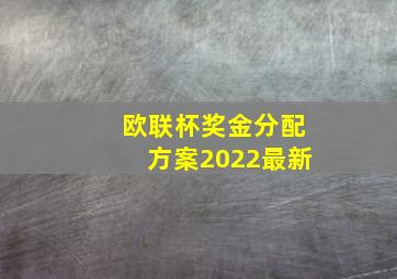 欧联杯奖金分配方案2022最新