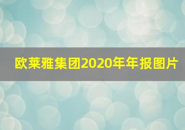 欧莱雅集团2020年年报图片