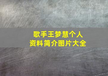 歌手王梦慧个人资料简介图片大全