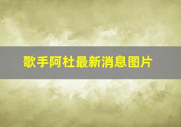 歌手阿杜最新消息图片