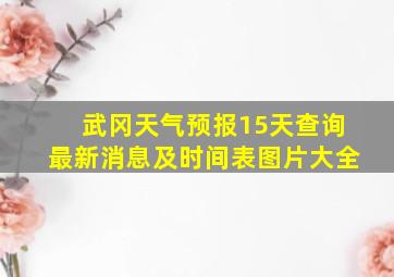 武冈天气预报15天查询最新消息及时间表图片大全