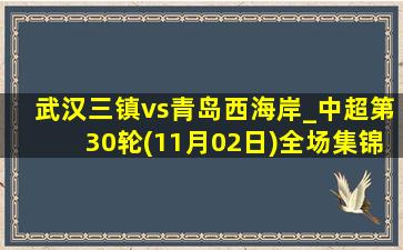 武汉三镇vs青岛西海岸_中超第30轮(11月02日)全场集锦