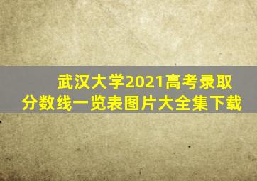 武汉大学2021高考录取分数线一览表图片大全集下载