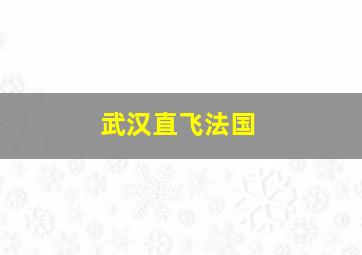 武汉直飞法国