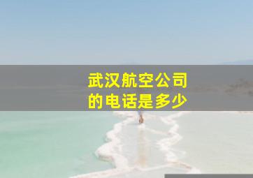 武汉航空公司的电话是多少