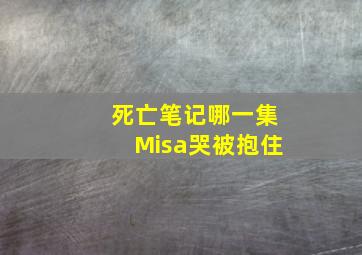 死亡笔记哪一集Misa哭被抱住