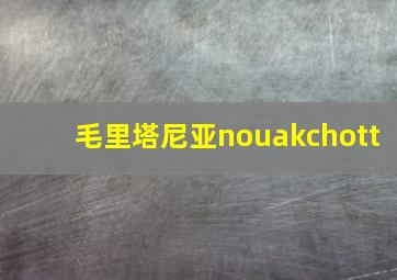 毛里塔尼亚nouakchott