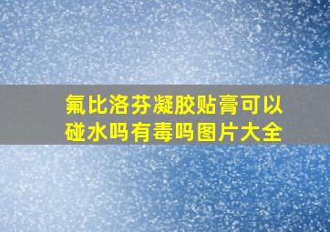 氟比洛芬凝胶贴膏可以碰水吗有毒吗图片大全