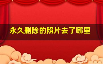 永久删除的照片去了哪里