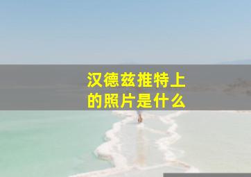 汉德兹推特上的照片是什么