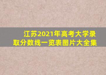 江苏2021年高考大学录取分数线一览表图片大全集