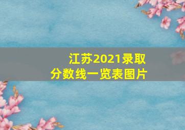 江苏2021录取分数线一览表图片