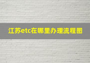 江苏etc在哪里办理流程图