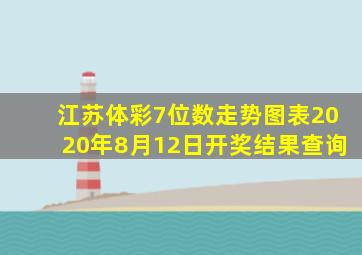 江苏体彩7位数走势图表2020年8月12日开奖结果查询