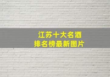 江苏十大名酒排名榜最新图片