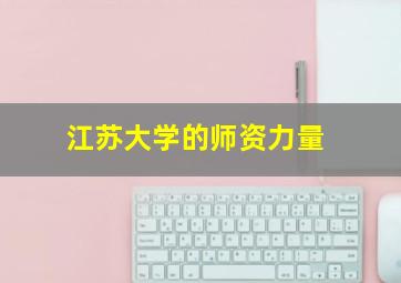 江苏大学的师资力量